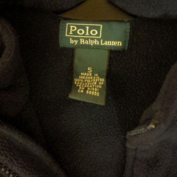 Boys Polo Fleece Sweatshirt - Picture 2 of 2